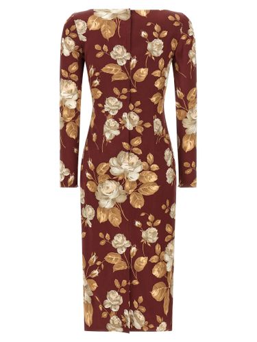 Elastane Midi Women's Dress - Dolce & Gabbana - Modalova