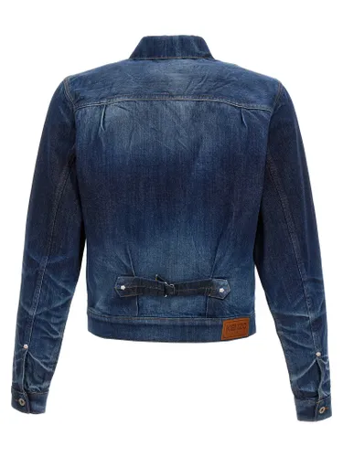 Cotton Denim Men's Jacket - Kenzo - Modalova