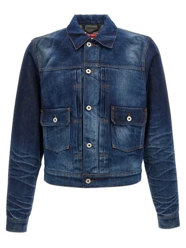 Cotton Denim Men's Jacket - Kenzo - Modalova