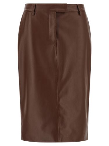 Leather Midi Women's Skirt - Giuseppe Di Morabito - Modalova