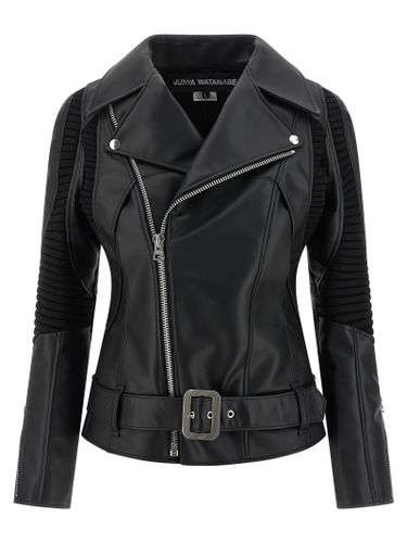 Artificial Leather Biker Women's Jacket - Junya Watanabe - Modalova