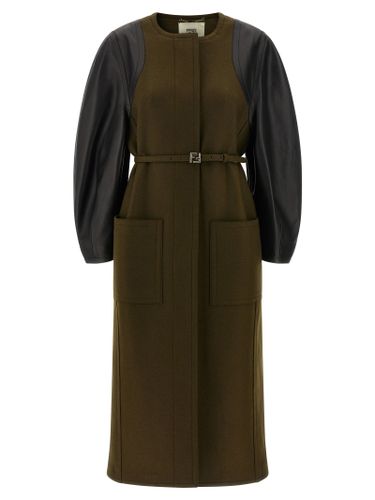 Fendi Bicolor Viscose Women's Coat - Fendi - Modalova