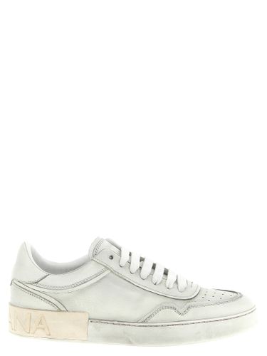 Lamb Leather Low Top Men's Sneakers - Dolce & Gabbana - Modalova