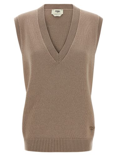 Cashmere Sleeveless Women's Jacket - Fendi - Modalova