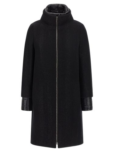 Herno Black Wool Women's Coat - Herno - Modalova