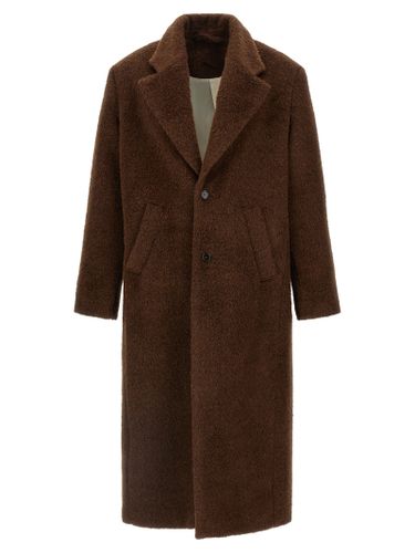 SÉFR Brown Wool Men's Coat - SÉFR - Modalova