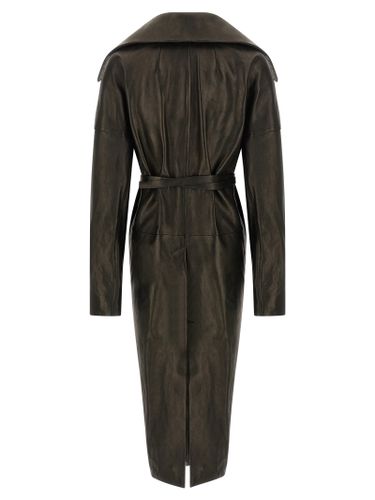 Lamb Leather Women's Coat - Rick Owens - Modalova