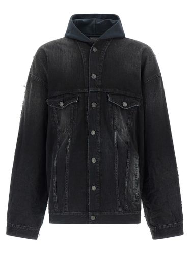 Cotton Denim Men's Jacket - Balenciaga - Modalova