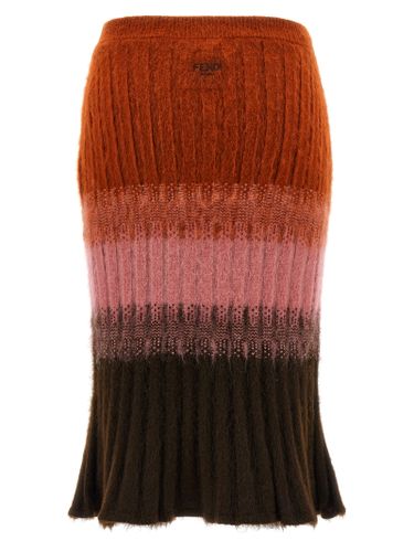 Wool Midi Women's Skirt - Fendi - Modalova