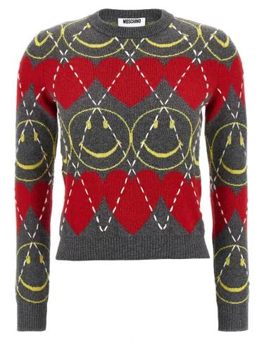 Wool Women's Cardigan - Moschino - Modalova