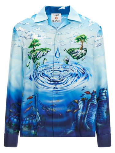 Silk Men's Blouse - Casablanca - Modalova