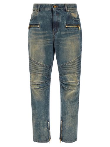 Cotton Straight-Leg Men's Jeans - Balmain - Modalova