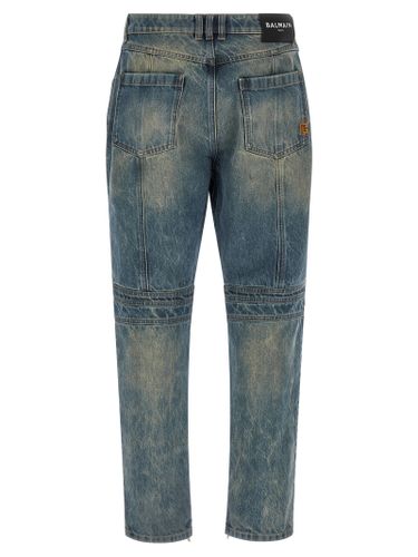 Cotton Straight-Leg Men's Jeans - Balmain - Modalova