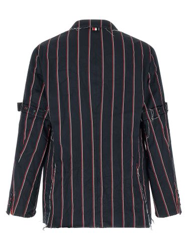 Thom Browne Blue Silk Men's Blazer - Thom Browne - Modalova