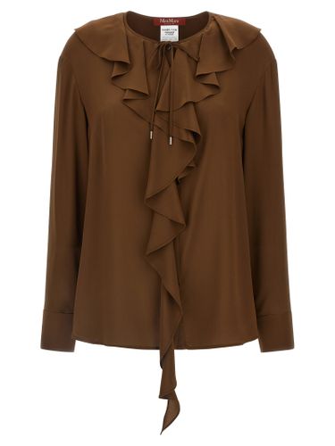 Max Mara Brown Silk Women's Blouse - Max Mara - Modalova