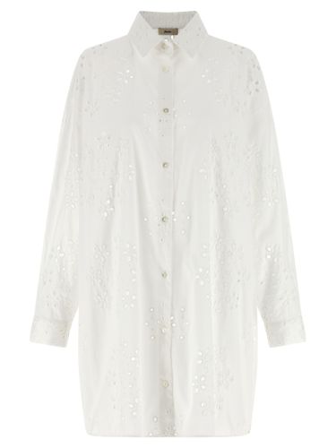Herno White Cotton Women's Blouse - Herno - Modalova