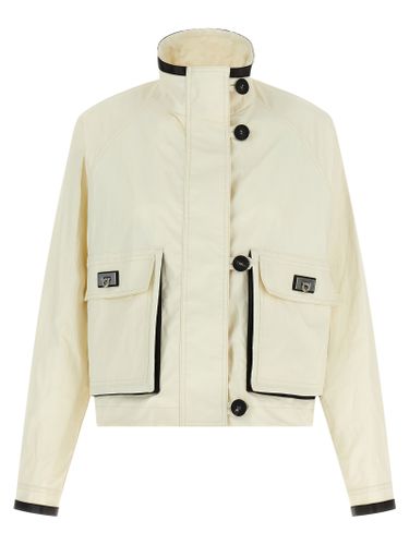 Linen Full-Length Women's Jacket - Ferragamo - Modalova