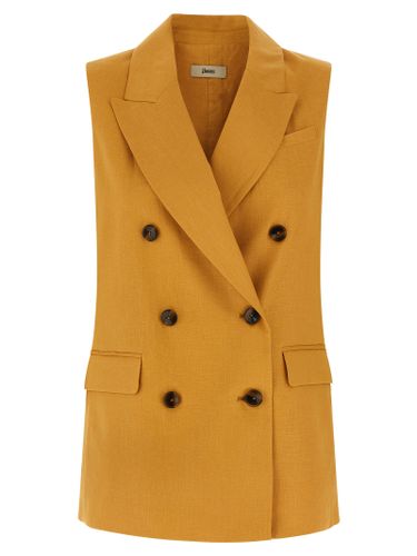 Linen Sleeveless Women's Jacket - Herno - Modalova