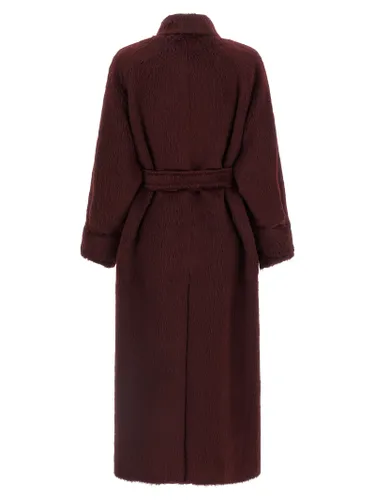 Max Mara Bordeaux Wool Women's Coat - Max Mara - Modalova
