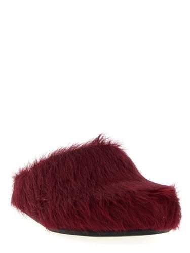 Marni Bordeaux Calfskin Men's Clogs - Marni - Modalova