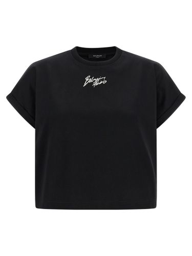 Cotton Women's T-Shirt - Balmain - Modalova
