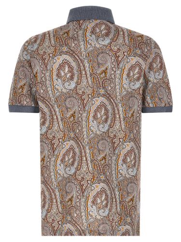 Cotton Polo Men's Shirt - Etro - Modalova