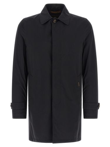 MooRER Blue Polyamide Men's Coat - MooRER - Modalova
