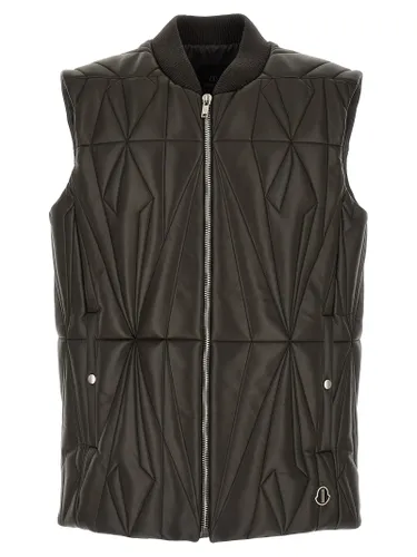 Lamb Leather Sleeveless Men's Jacket - Rick Owens - Modalova
