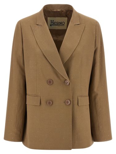 Herno Beige Viscose Women's Blazer - Herno - Modalova