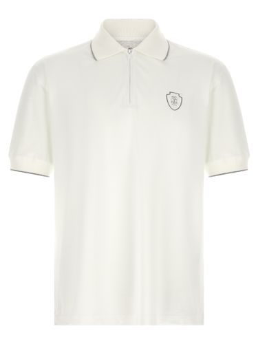 Polyamide Polo Men's Shirt - Brunello Cucinelli - Modalova