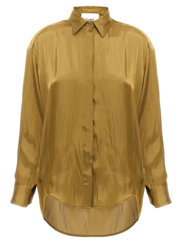 NUDE Gold Polyester Women's Blouse - NUDE - Modalova