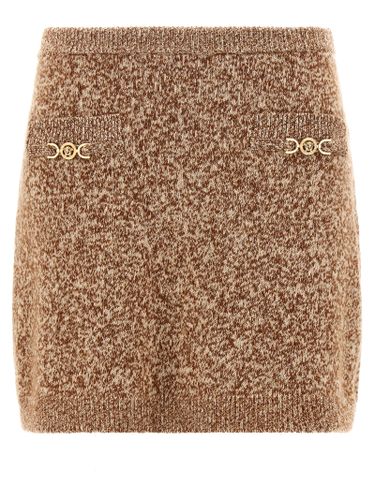 Virgin Wool Long Women's Skirt - Versace - Modalova