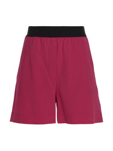 Virgin Wool Bermuda Women's Shorts - MSGM - Modalova