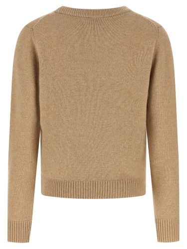 Ganni Beige Wool Women's Cardigan - Ganni - Modalova