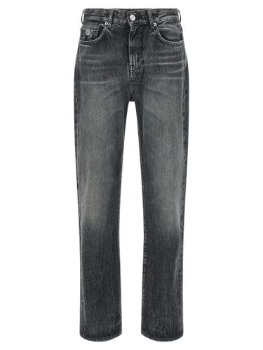 Cotton Straight-Leg Men's Jeans - Versace - Modalova