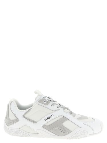 Calfskin Athletic Men's Sneakers - Versace - Modalova