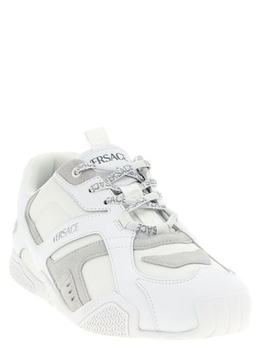 Calfskin Athletic Men's Sneakers - Versace - Modalova