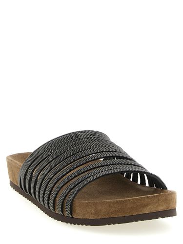 Lamb Leather Women's Slides - Brunello Cucinelli - Modalova