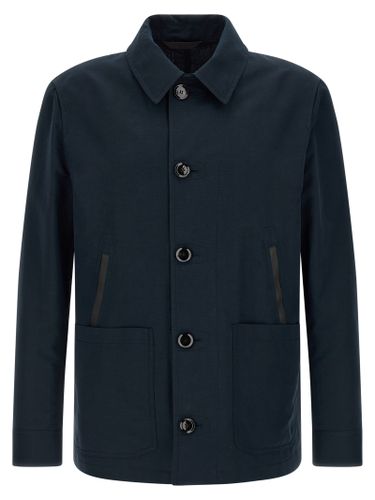 Linen Full-Length Men's Jacket - Brioni - Modalova