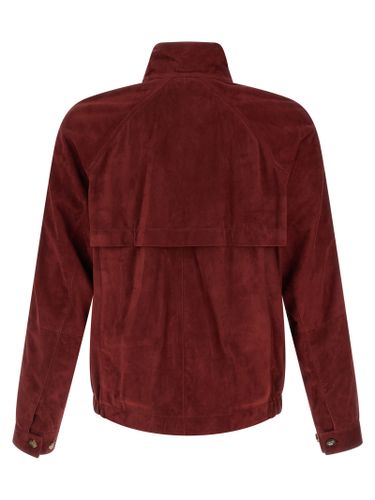 Lamb Leather Leather Men's Jacket - Brunello Cucinelli - Modalova