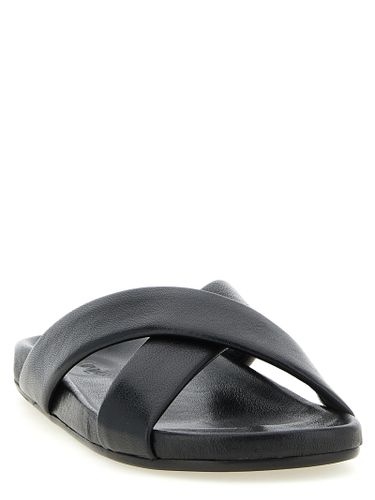 Lamb Leather Men's Slides - Saint Laurent - Modalova