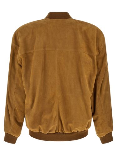 Lamb Leather Leather Men's Jacket - Saint Laurent - Modalova