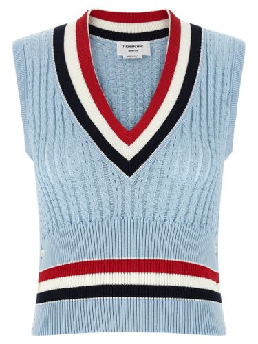Cotton Sleeveless Women's Jacket - Thom Browne - Modalova