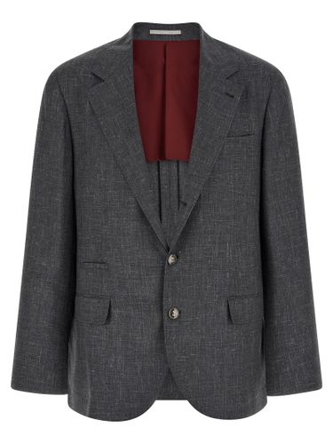 Wool Men's Blazer - Brunello Cucinelli - Modalova