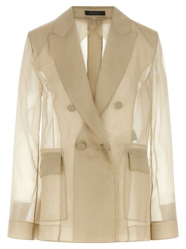 Max Mara Beige Silk Women's Blazer - Max Mara - Modalova