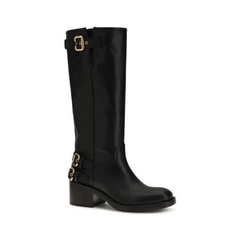 Calf Leather Bos Taurus Flat Women's Boots - Chloé - Modalova