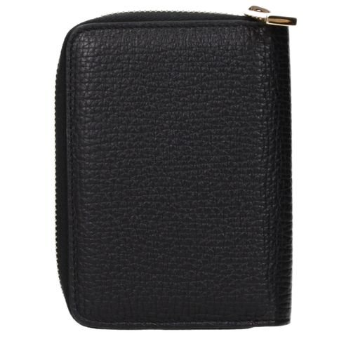 Versace Black Leather Men's Wallet - Versace - Modalova