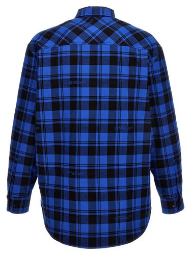 Cotton Pattern Men's Shirt - Off-White - Modalova