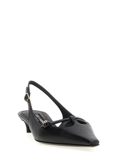 Lamb Leather Mid Heel Women's Pumps - Dolce & Gabbana - Modalova