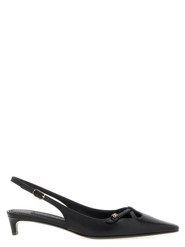 Lamb Leather Mid Heel Women's Pumps - Dolce & Gabbana - Modalova